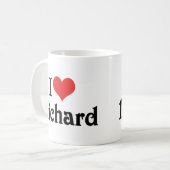 Mug J'aime Richard (Devant gauche)