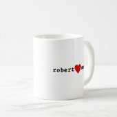 Mug J'aime Robert Smith (Devant droit)