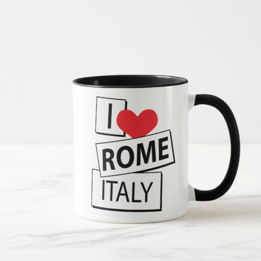 Mug J'aime Rome Italie (Droite)