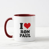 MUG J'AIME RON PAUL (Gauche)