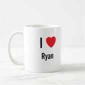 Mug J'aime Ryan (Gauche)