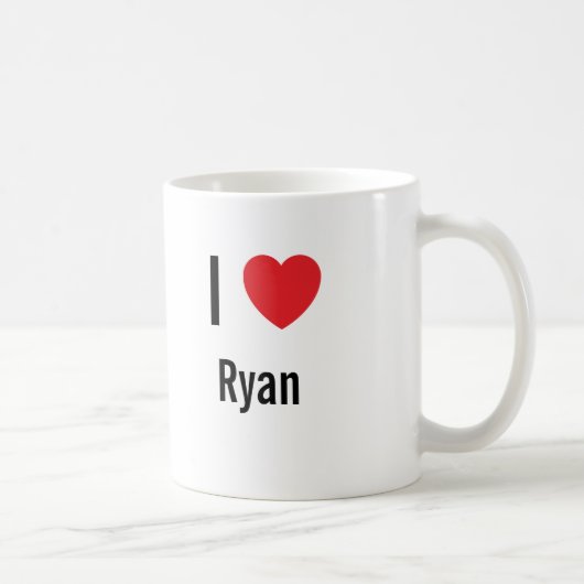 Mug J'aime Ryan (Droite)