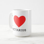 Mug J'aime Sagittaire (Devant gauche)