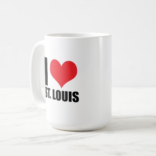 Mug J'aime Saint-Louis (Devant gauche)