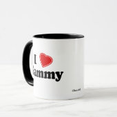 Mug J'aime Sammy (Devant gauche)
