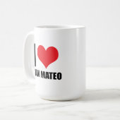 Mug J'aime San Mateo (Devant gauche)
