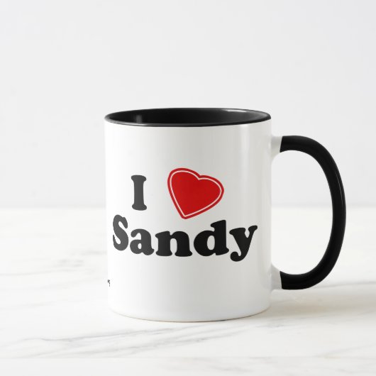 Mug J'aime Sandy (Droite)