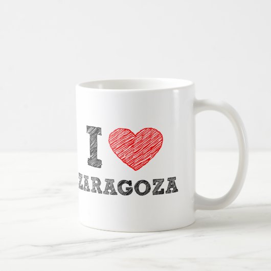 Mug J'aime Saragosse (Droite)