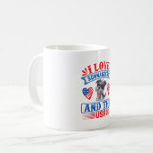Mug J'aime Schnauzers et les USA (Devant gauche)