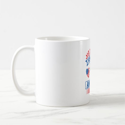 Mug J'aime Schnauzers et les USA (Gauche)