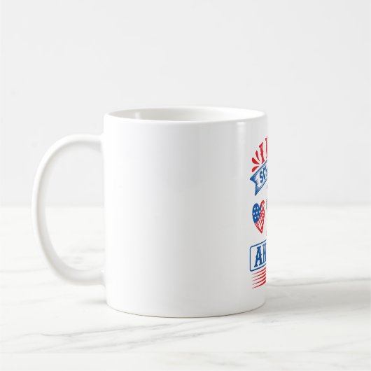 Mug J'aime Schnauzers et les USA (Gauche)
