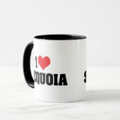 Mug J'aime Sequoia (Devant gauche)