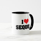 Mug J'aime Sequoia (Devant droit)