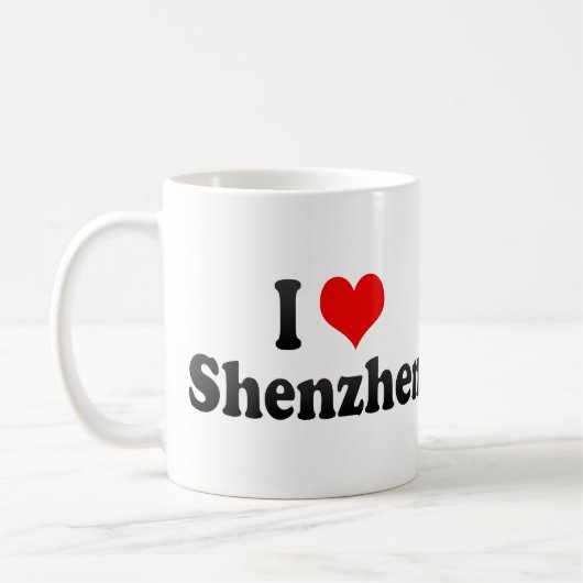 Mug J'aime Shenzhen, Chine. OE AI Shenzhen, Chine (Gauche)