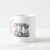 Mug J'aime Singapour (Devant gauche)