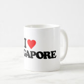 MUG J'AIME SINGAPOUR (Devant droit)