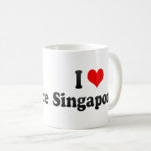 Mug J'aime Singapour, Singapour (Devant droit)