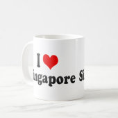 Mug J'aime Singapour, Singapour (Devant gauche)