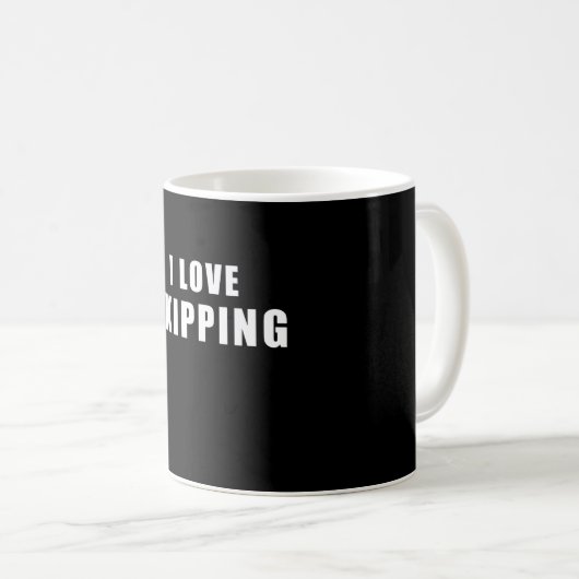 Mug J'aime Skipping - corde Cadeau (Devant droit)