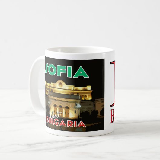 Mug J'Aime Sofia Visiter la Bulgarie (Devant gauche)