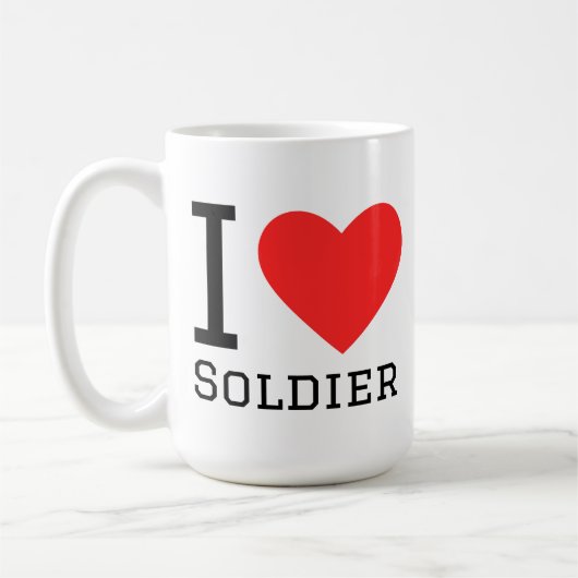 Mug J'aime soldat (Gauche)