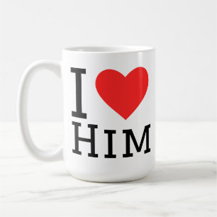 Mug J'aime son autocollant carré