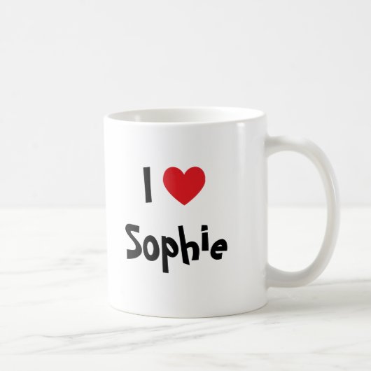 Mug J'aime Sophie (Droite)
