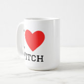 Mug J'aime sorcière (Devant gauche)