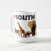 Mug J'aime South Africa Wildlife Collector (Devant gauche)