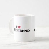 Mug J'aime South Bend Indiana (Devant gauche)