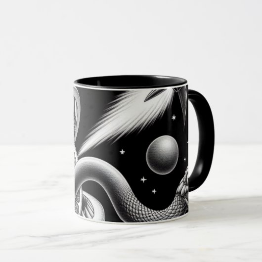 Mug J'aime Space Orange (Devant droit)