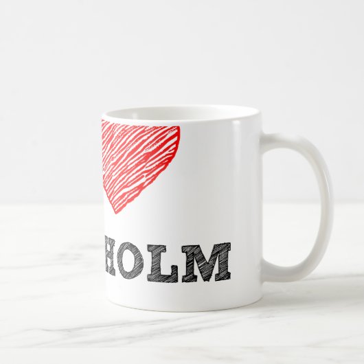 Mug J'aime Stockholm (Droite)