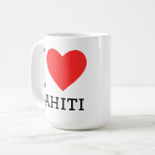Mug J'aime Tahiti (Devant gauche)