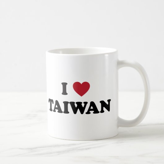 Mug J'aime Taïwan (Droite)