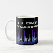 Mug J'aime Techno (Gauche)
