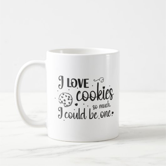Mug J'aime tellement les biscuits que je pourrais en ê (Gauche)
