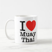 Mug J'aime thaïlandais de Muay (Gauche)
