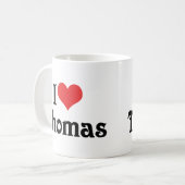 Mug J'aime Thomas (Devant gauche)