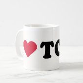 MUG J'AIME TOBY (Devant gauche)