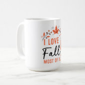 Mug J'Aime Tomber La Plupart De Tous Les Design (Devant gauche)