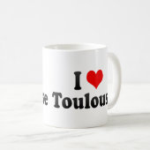 Mug J'aime Toulouse, France (Devant droit)