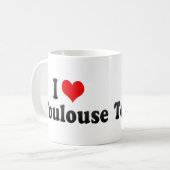 Mug J'aime Toulouse, France (Devant gauche)