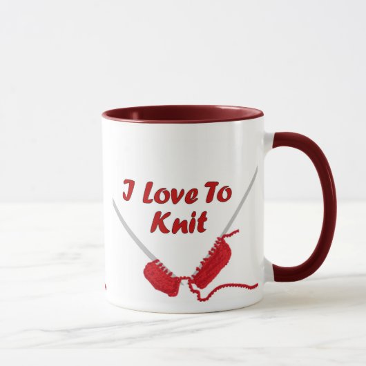 Mug J'aime tricoter (Droite)