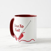 Mug J'aime tricoter (Devant gauche)