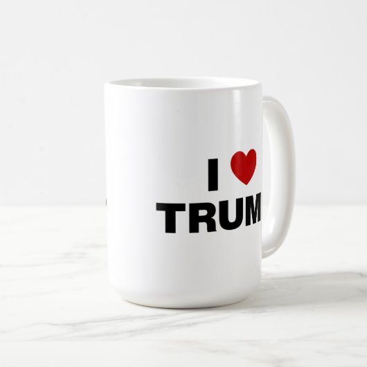 Mug J'aime Trump (Devant droit)