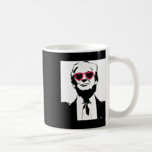 Mug J'aime Trump Cœur Rose Lunettes Punk Rock Rave Usa