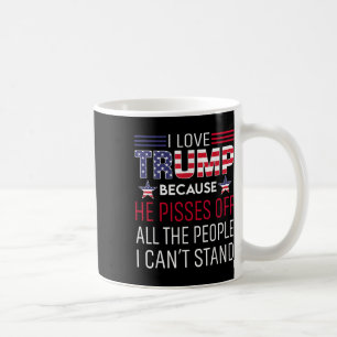 Mug J'aime Trump parce qu'il se moque des gens que je