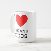 Mug J'aime Turk et Caicos (Devant gauche)