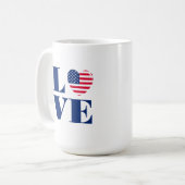 Mug J'aime USA (Devant gauche)
