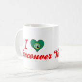 Mug J'aime Vancouver, Washington (Devant gauche)